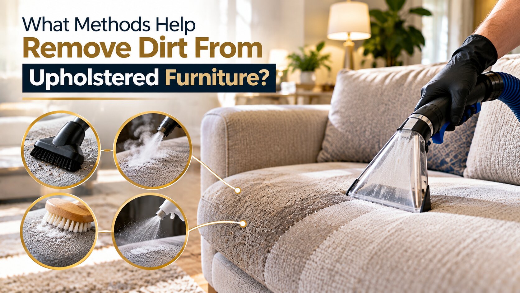 What Methods Help Remove Dirt From Upholstered Furniture